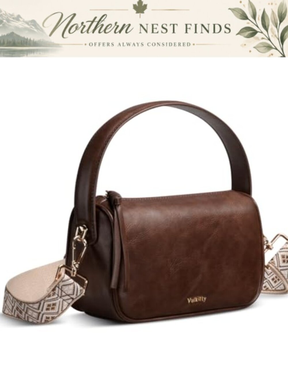 Small Top Handle Purse Vegan Leather Crossbody Shoulder Bag
